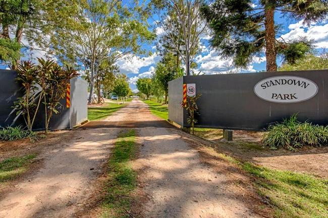 The entrance to Standown Caravan Park. Picture: Laguna Real Estate