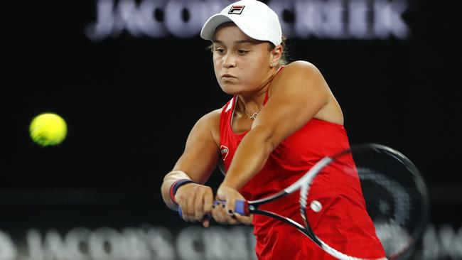 Ash Barty in action. Picture: Michael Klein