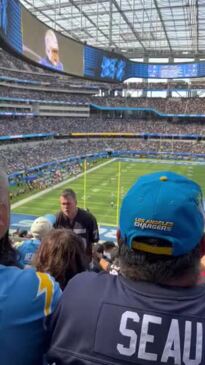 Fans of Chargers, Raiders fight in stands at SoFi stadium game - ABC7 Los  Angeles