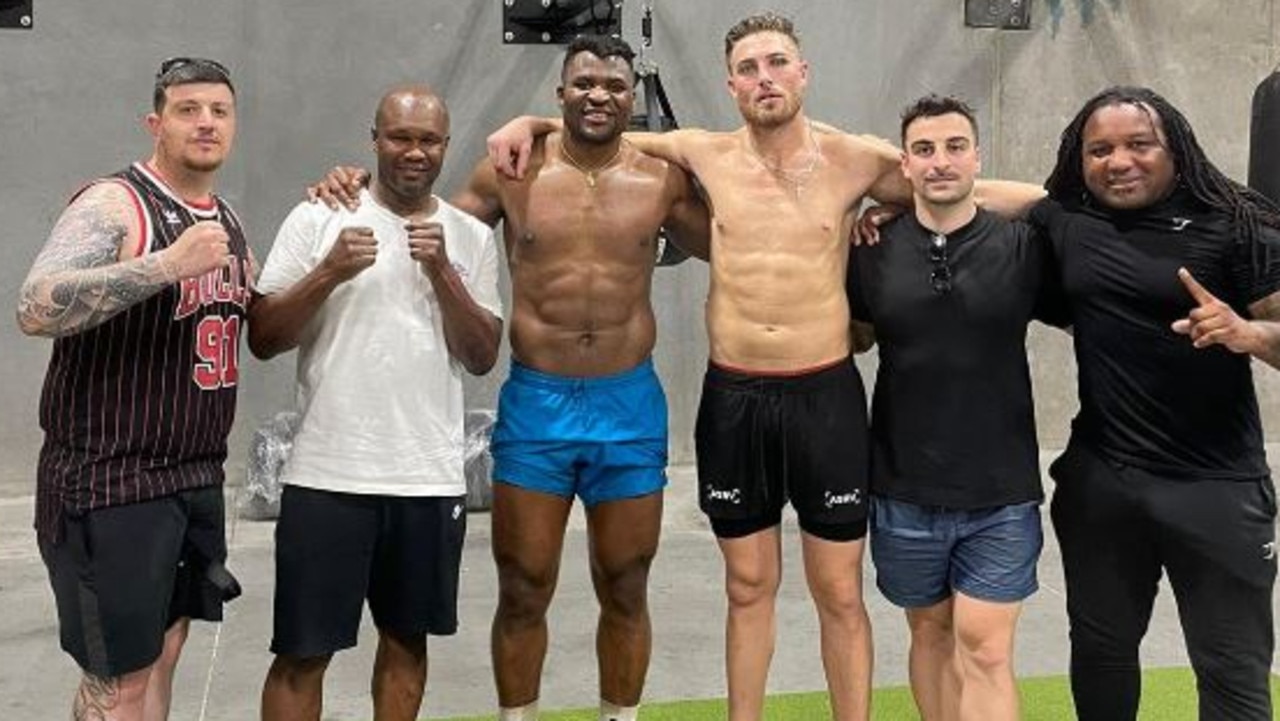 Murray helped Ngannou prepare for his upcoming exhibition bout against Tyson Fury. Picture: Supplied