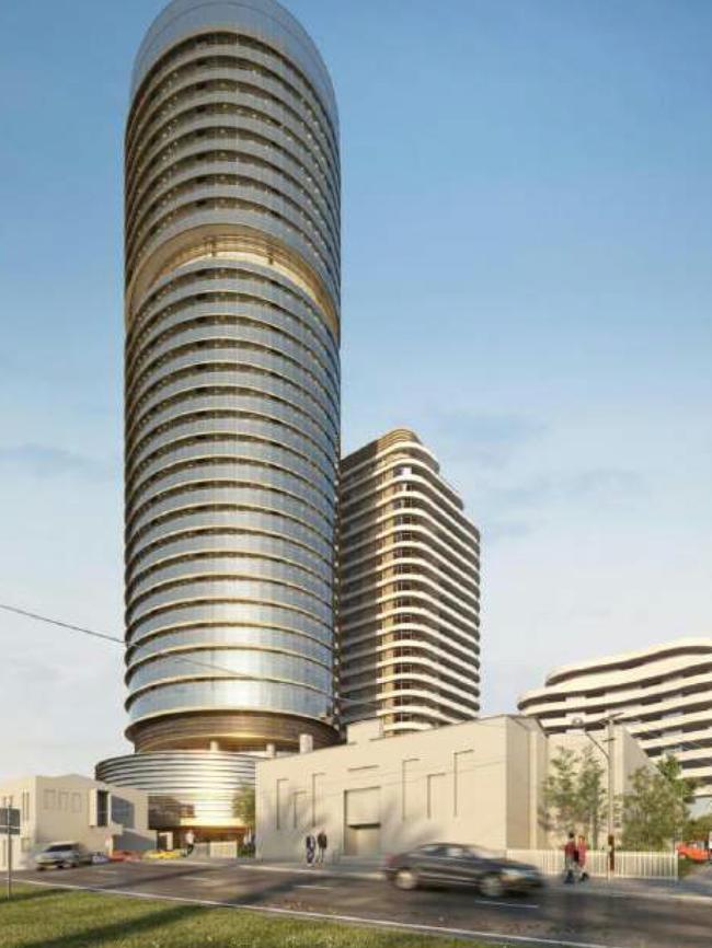 An artist’s impression of the high-rise proposal.