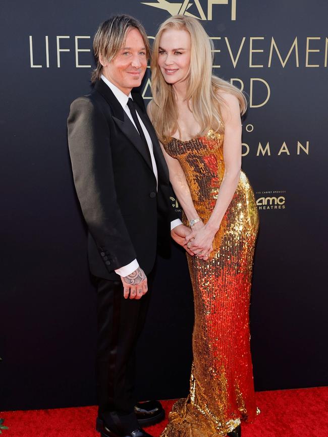 Urban with wife Nicole Kidman in 2024. Picture: Getty Images