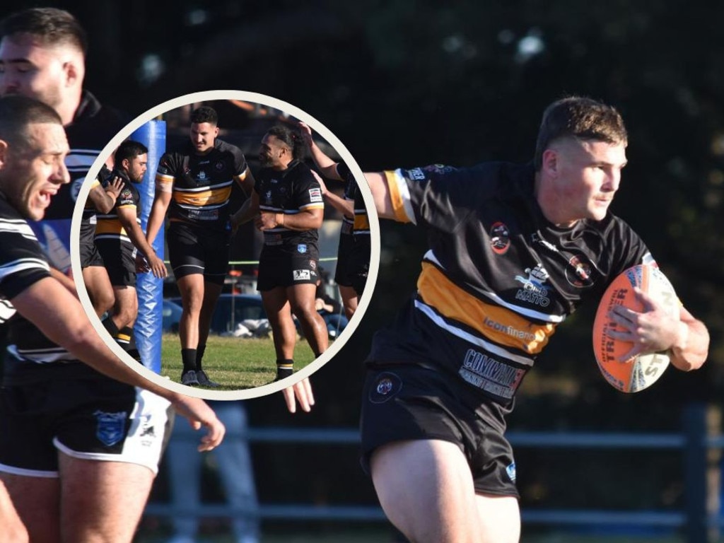 The Matraville Tigers are ready to fire in the Souths Juniors grand final. Picture: Sean Teuma