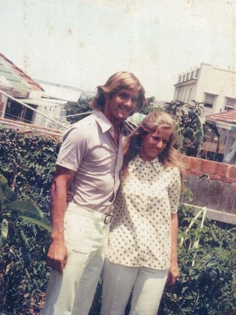 Chris Dawson and Lynette Dawson from a Simms family photo album tendered to the NSW Supreme Court. Photo: Supplied.