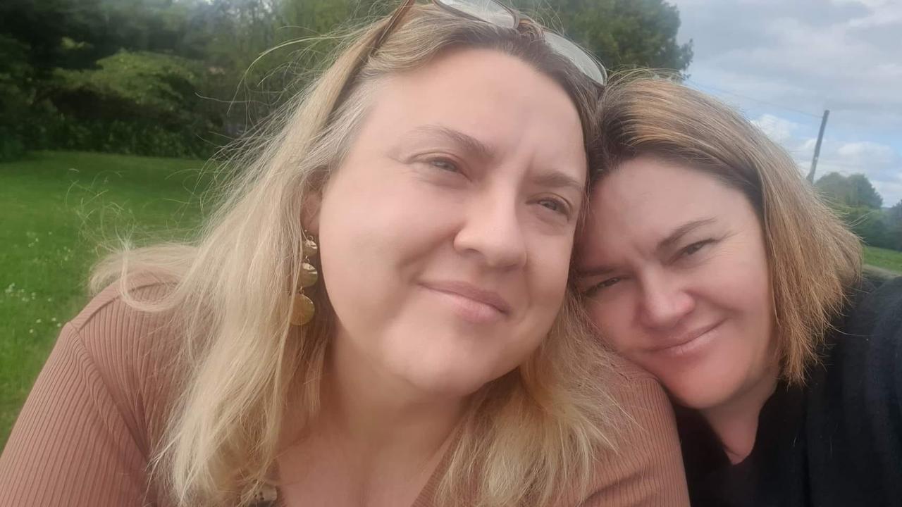 Lower Barrington couple Natasha Marie and Bec Wealands, alongside their six children (a seventh lives independently) lost their Sheffield Rd home of 10 years to fire on Christmas Day. Picture: Facebook