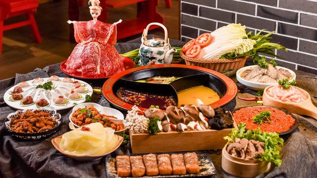 A spread at David's Hot Pot in Calamvale.