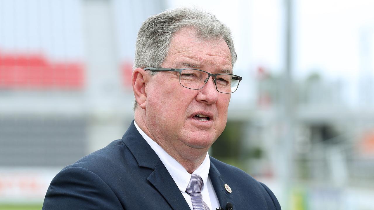 Moreton Bay mayor Peter Flannery has asked the NRL to intervene to add Moreton Bay to the Dolphins’ club name. Picture: Liam Kidston