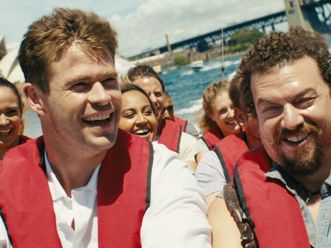 Chris Hemsworth and Danny McBride star in the campaign. Picture: Supplied