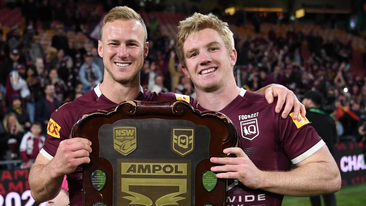 Daly Cherry-Evans and Tom Dearden. Picture NRL Photos