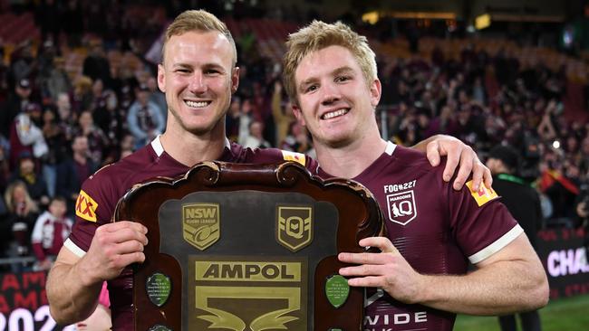 Daly Cherry-Evans and Tom Dearden. Picture NRL Photos