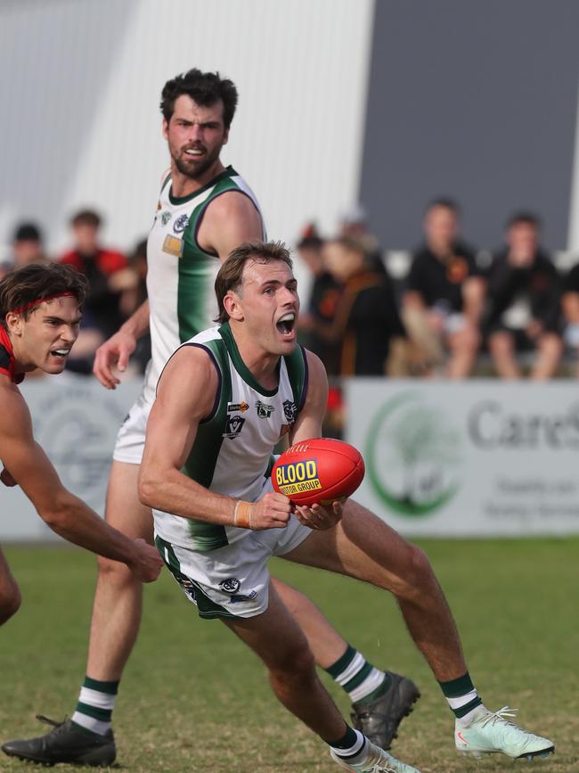Bell Park's Issac Wareham. St Joseph's v Bell Park GFNL Football. Picture: Alan Barber