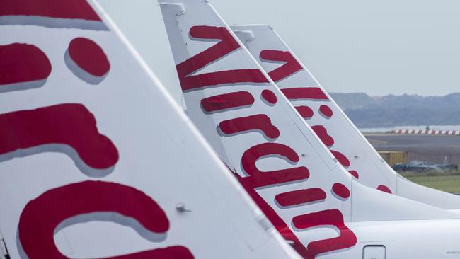 Virgin airlines is treading carefully on trans-Tasman flights. Picture: NCA NewsWire / Jenny Evans