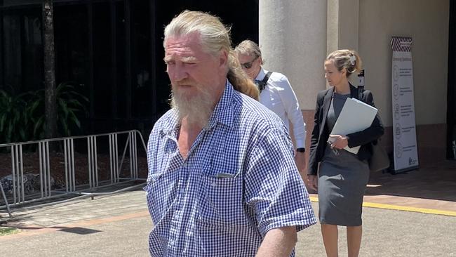 Thomas Byrnes leaves the Cairns courthouse precinct after day three of an inquest into the disappearance of Ms Bernard in 2021. Mr Byrnes was the last person to see Ms Bernard alive when she disappeared from the Archer River Quarry in February 2013.