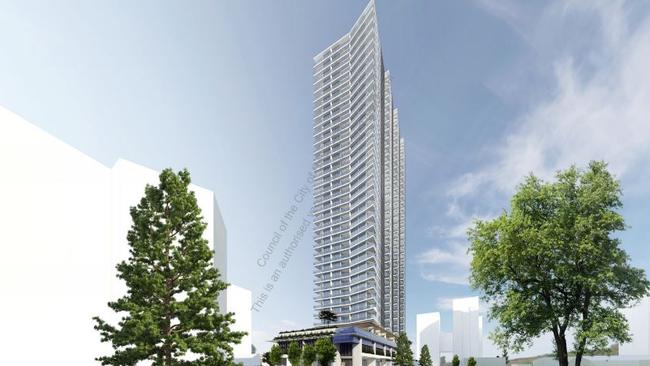 Artist Impressions of Signature Broadbeach, a tower set to be built by Paul Little's Little Projects in Broadbeach. Pictures Supplied by Gold Coast City Council