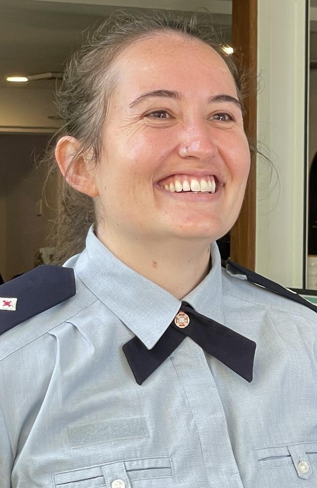 Queensland Ambulance Officer Katrina Taylor said she had no idea she was receiving a commendation for her bravery. Photo: Fergus Gregg