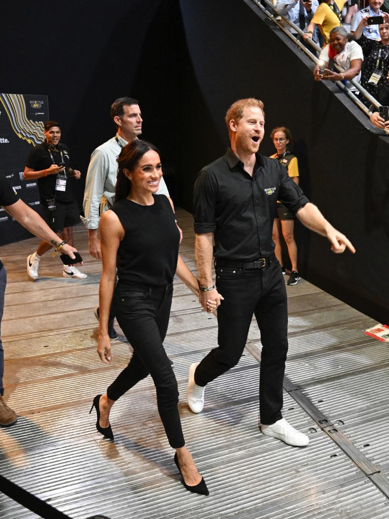 … and looking pretty happy. Picture: Sascha Schuermann/Getty Images for the Invictus Games Foundation