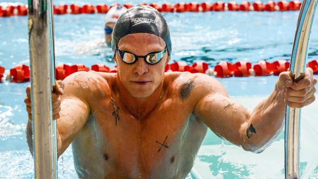 Simpson posted a blistering time in the 100m butterfly. Picture: AFP