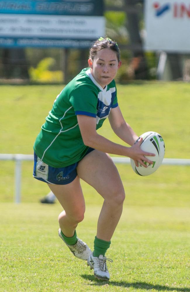 Josie Wogand from The Cathedral College vs St Patrick's College - Nat. Schoolgirl Cup 2024. Thursday 22 August 2024 Picture:Michaela Harlow