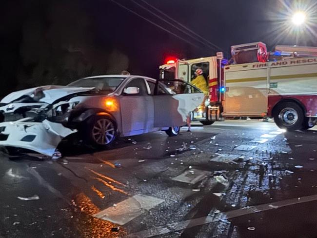The scene of a crash in Maryborough on May 2
