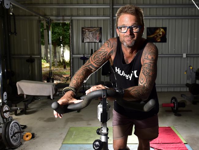 Gunston Lategan has lost 40kg in five months from intermittent fasting and turning his shed into a function gym. He has now maintained his weight of 83kg for the last three months. PICTURE: MATT TAYLOR.