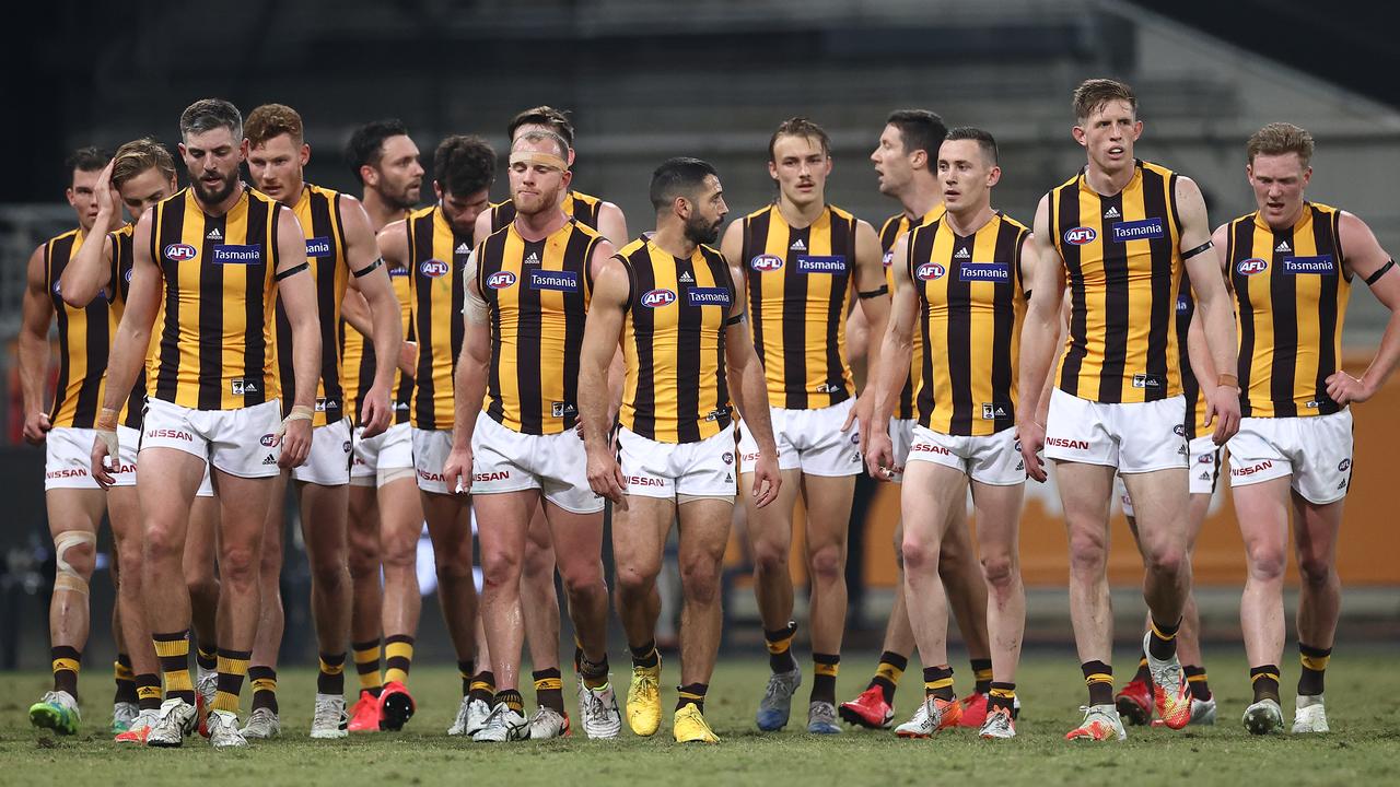 Hawthorn kicked their lowest score since 1975. Photo: Ryan Pierse/Getty Images.