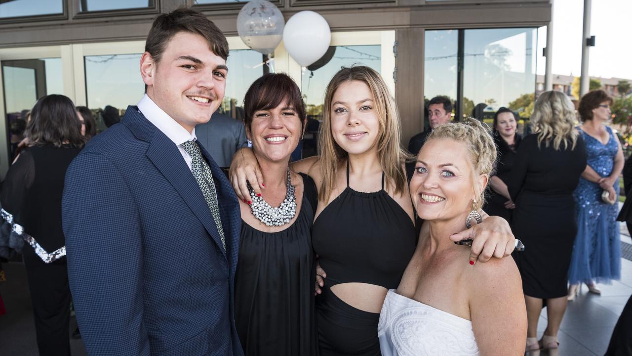 Representing Rosalie House are (from left) Cooper Bellve, Jodie Bellve, Georgia Young and Teshla Thompson at the Focus HR Business Excellence Awards 2021 at Edmund Rice Cultural Centre, St Mary's College, Saturday, October 16, 2021. Picture: Kevin Farmer