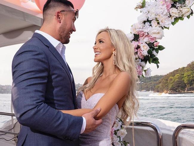 Salim Mehajer and girlfriend Melissa Tysoe. during the lavish birthday bash he threw for her. Picture: Instagram