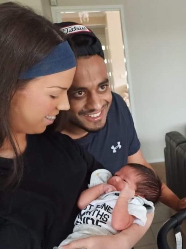 Abigail Forrest, Indi Sohal and baby Ivy who died in a house fire in Point Cook. Pictures: Supplied