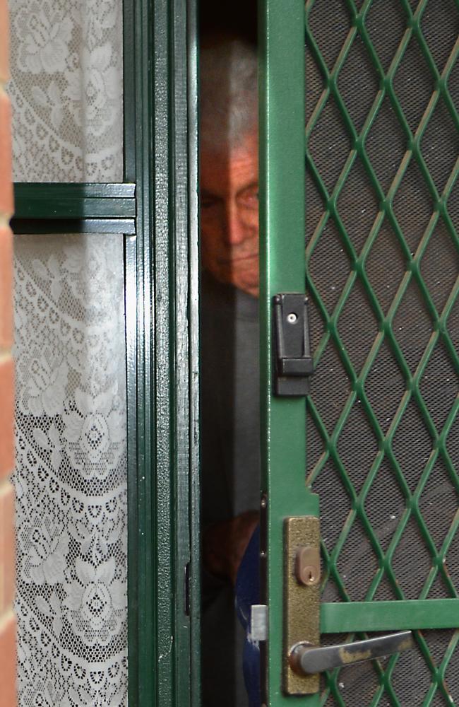 James Bazley pictured at his front door in 2013.