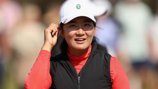 Su Oh on the final day of the Victorian Open. Picture: Golf Australia