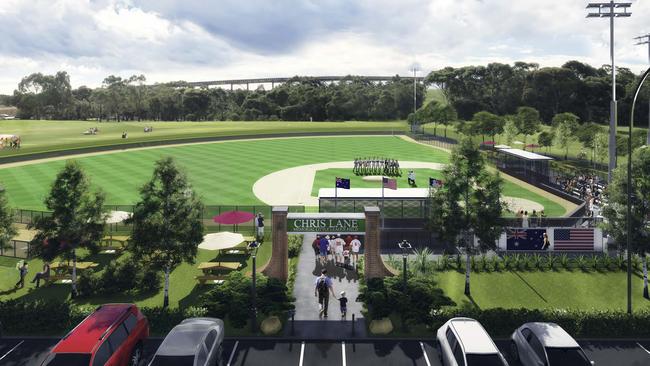 An artist’s impression of the Chris Lane Memorial Field.