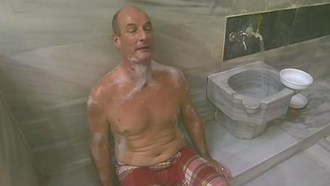 Kochie takes a traditional Turkish bath