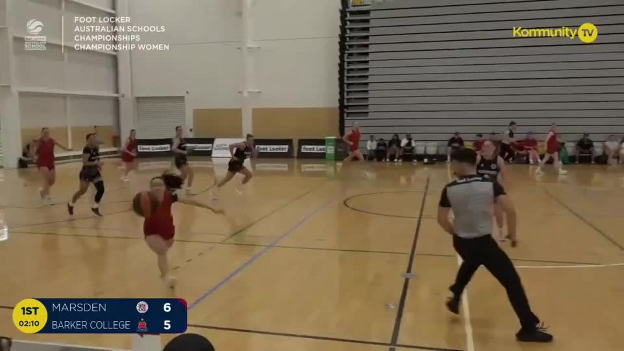 Replay: Marsden State High v Barker College (Women Champ) - 2024 Basketball Australia Schools Championships Day 2