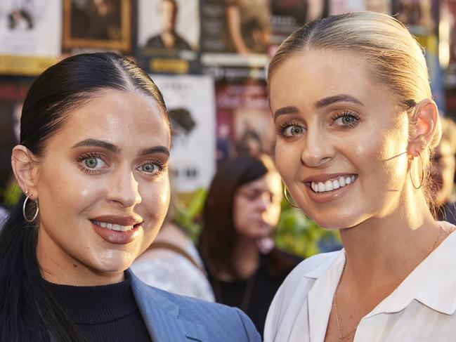 SOCIAL PICS: Jess Page and Hayley Berlingeri attended UNSUNG opening night at the Queen's Theatre, February 25, 2021.  Picture: Claudio Raschella