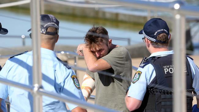 His lawyer claimed he got his hand stuck in his pocket. Picture: Matrix Media Group