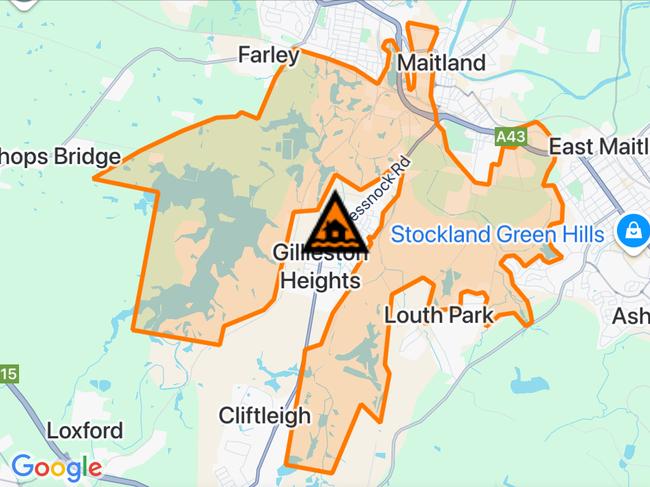 NSW floods: Suburbs at risk. Picture: Hazards Near Me NSW