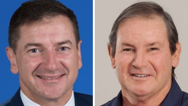 LNP candidate Llew O'Brien and Labor's Geoff Williams: Wide Bay federal election 2022.