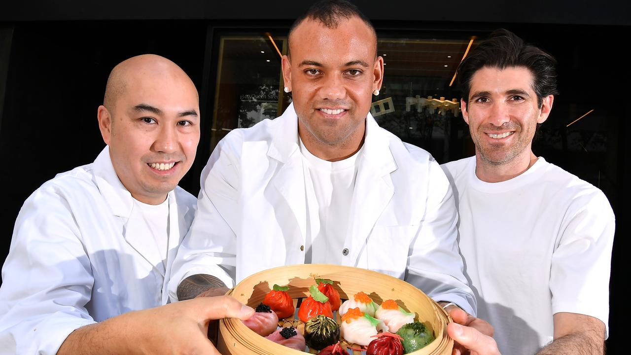 Benny Lam, Maui Manu and David Flynn at their new restaurant space Central on Queen St. Picture: John Gass