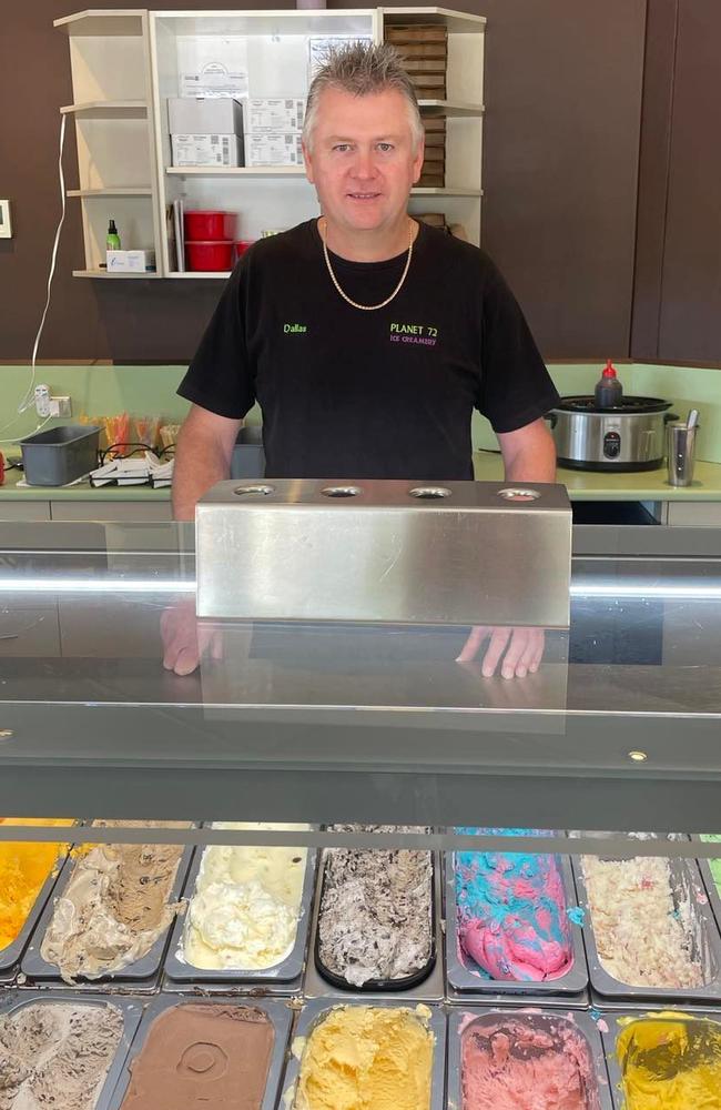 Planet 72 Ice Creamery owner Dallas Harch.