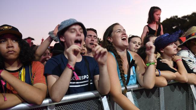 Festival-goers at BASSINTHEGRASS in 2018. Picture: Katrina Bridgeford