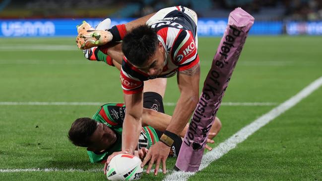 The Roosters have walked the finals tightrope for weeks but are now inside the top eight and destined to be alive next week if results go their way. Picture; Matt King/Getty Images