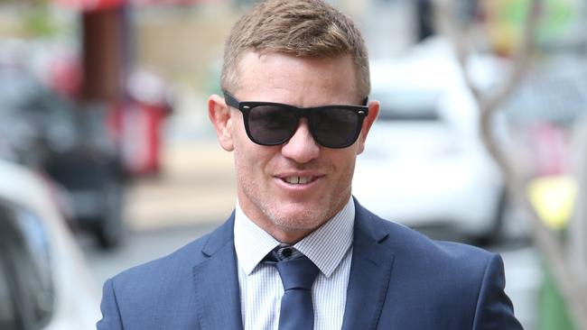 Former Gold Coast Titan Stephen Michaels arrives at Southport Court. Picture Glenn Hampson