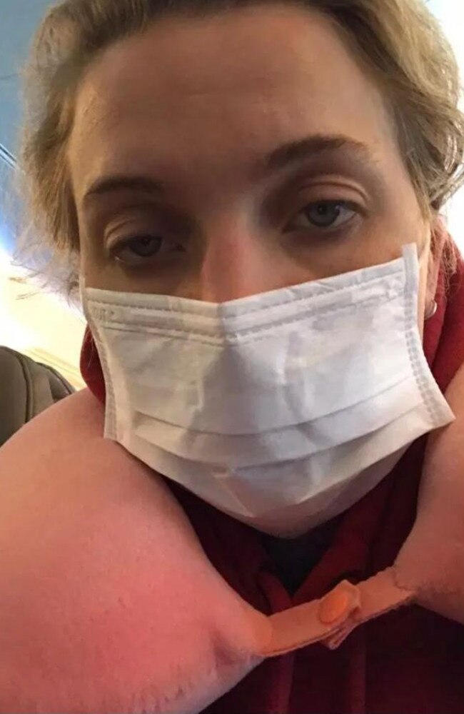 Julia felt a little worse for wear after her boozy night. Picture: Julia Walentin