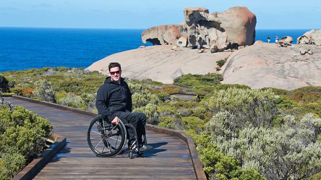 Scott Crowley on holiday in Kangaroo Island. Picture: Supplied