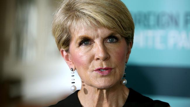 Julie Bishop is meeting with key members of Donald Trump’s administration over the next two days.