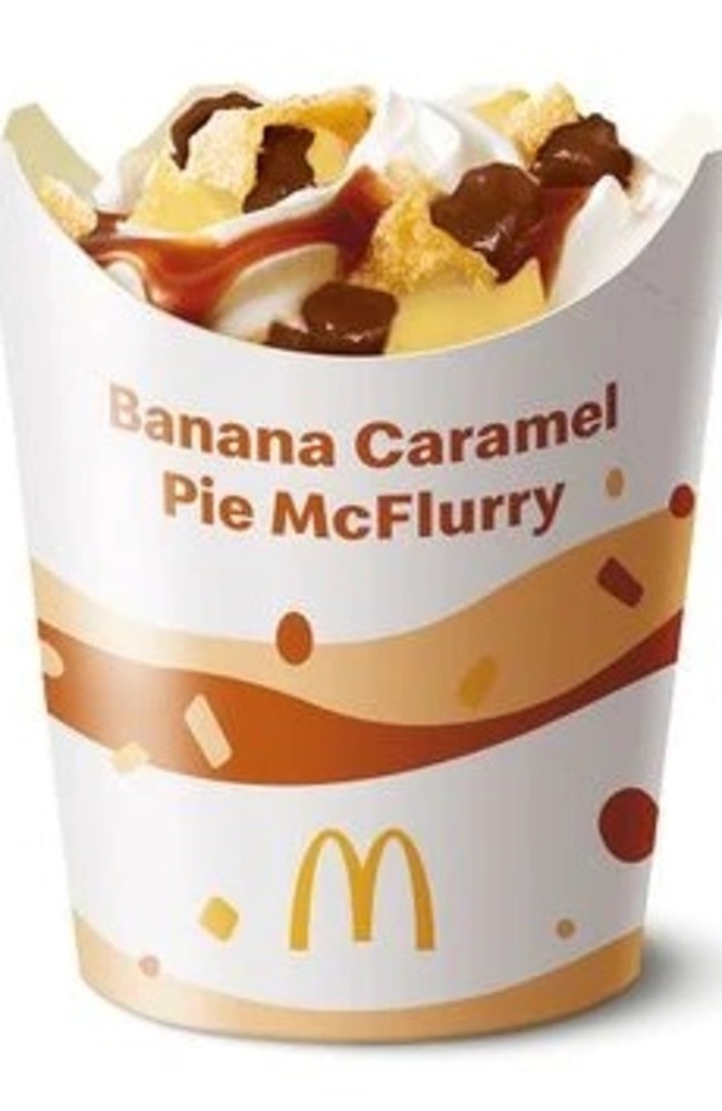 McDonald’s unveils banana caramel pie McFlurry available from today