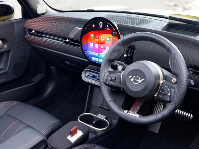 Mini Cooper JCW Convertible interior. Picture: Supplied