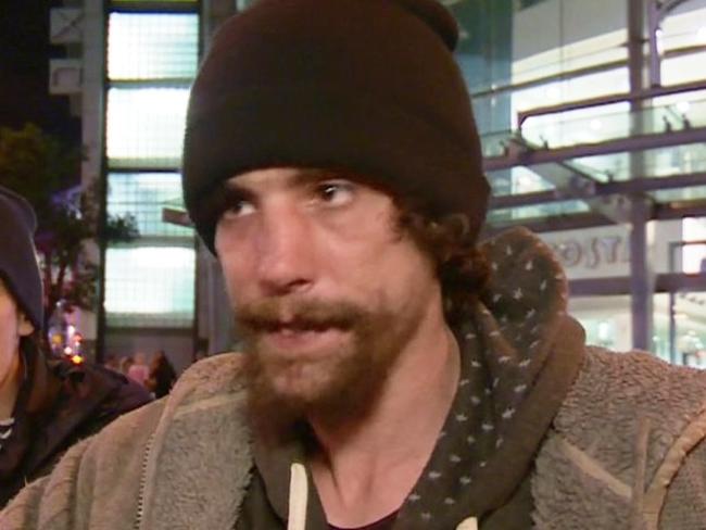 Homeless man Chris Parker rushed to help the victims. Picture: BBC