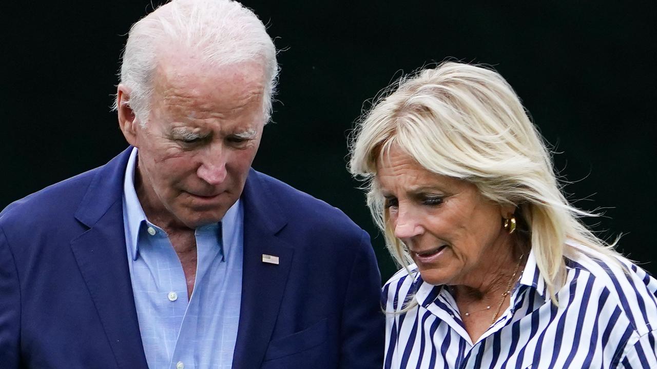 US President Joe Biden and US First Lady Jill Biden (Photo by MANDEL NGAN / AFP)