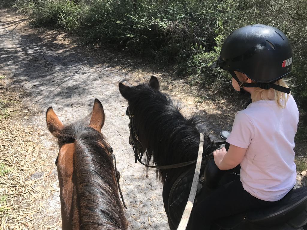 The staff at Zephyr Horse Riding were amazing, staying by my daughter’s side the entire time. Picture: Zephyr Horse Riding